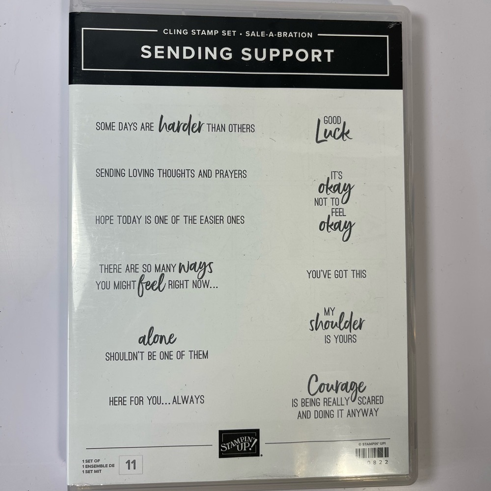 COPY - *Retired* Sending Support Stamp set by Stampin Up! NEW